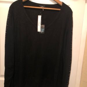 Vila Milano Black Sweater 2X New